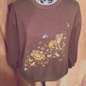 Basic Editions Green Sweatshirt XL